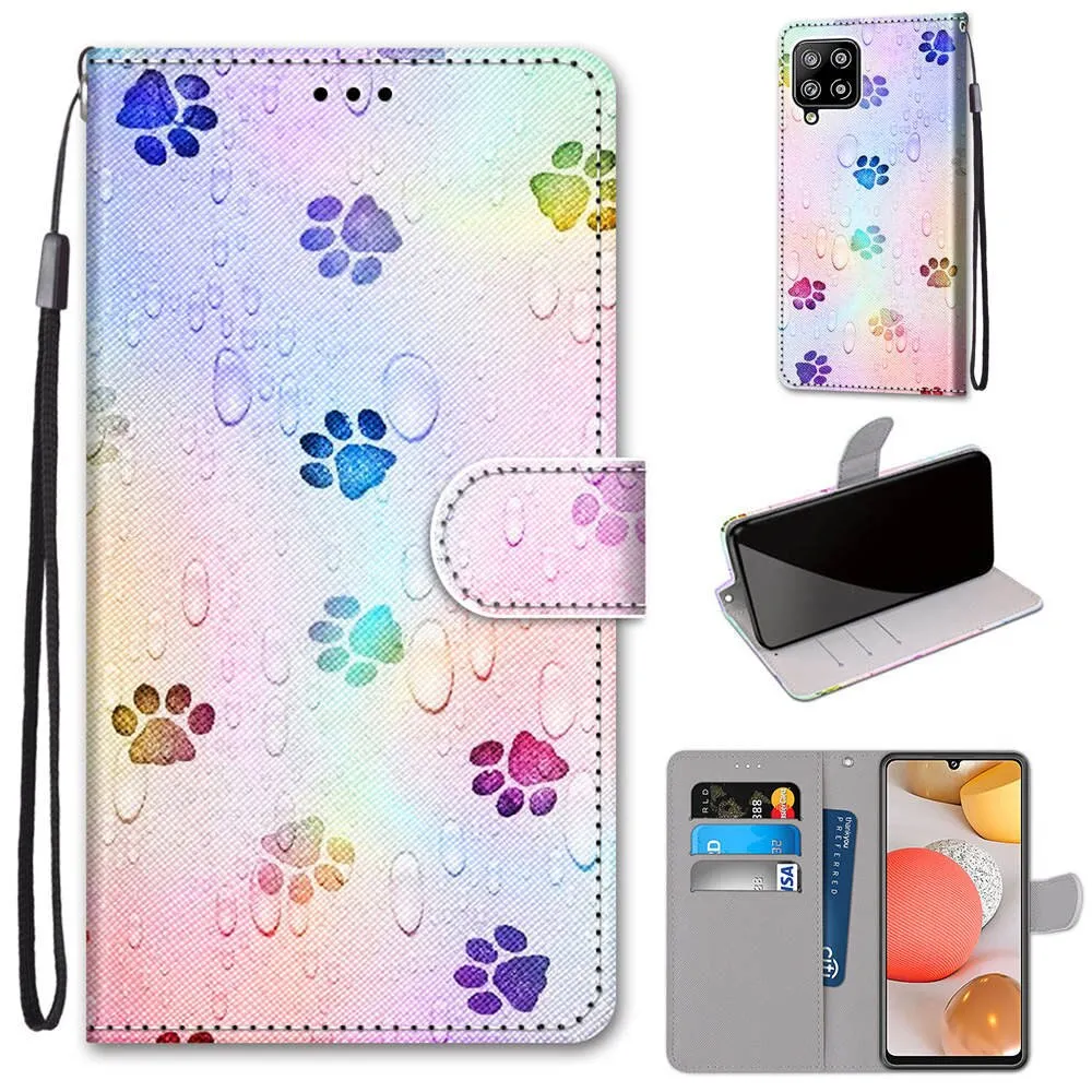 Anymob Samsung Blue Sky Magnetic Flip Leather Phone Case