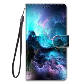 Anymob Samsung Blue Sky Magnetic Flip Leather Phone Case