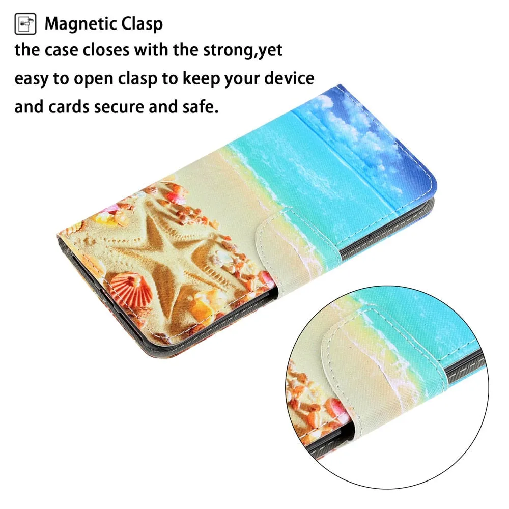 Anymob Samsung Invisible Cat Magnetic Flip Wallet Case Painted Leather Phone Cover