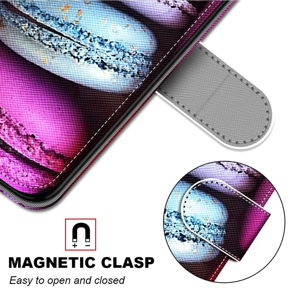 Anymob Samsung Lavender Silk Phone Case Magnetic Flip Leather Card  Wallet Cover
