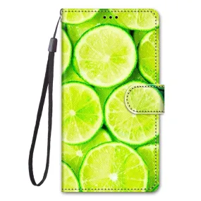 Anymob Samsung Lemons Phone Case Magnetic Flip Leather Card  Wallet Cover