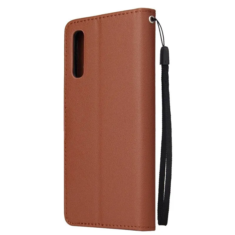 Anymob Samsung Maroon Leather Case Flip Wallet Phone Cover
