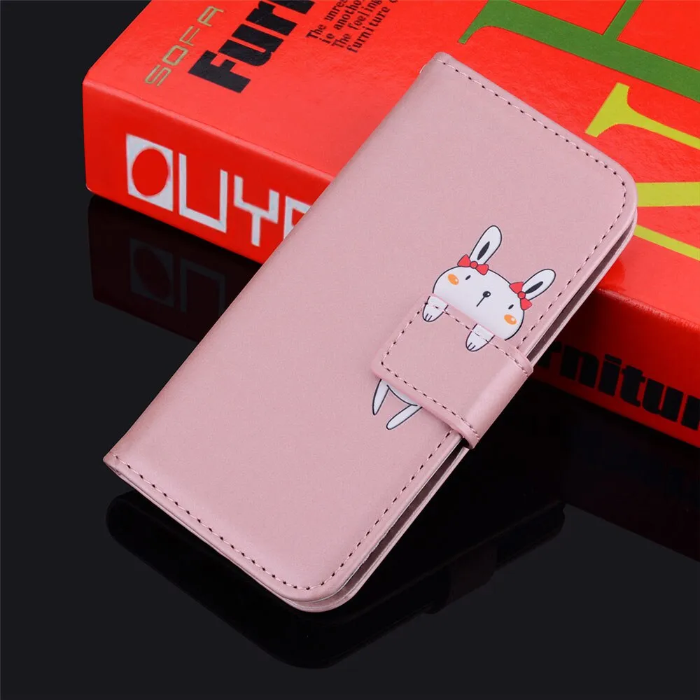 Anymob Samsung Pink Flip Leather Case Wallet Phone Cover