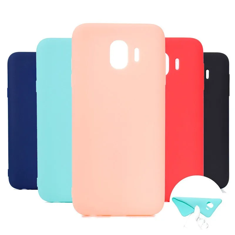 Anymob Samsung Pink Silicone Candy Color Case Phone Cover