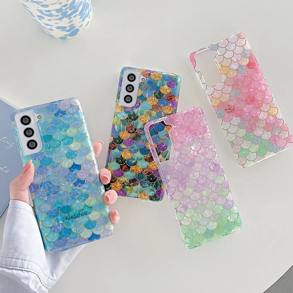 Anymob Samsung Sunflower Rose Silicone Dream Shell Pattern Case Shockproof Back Cover