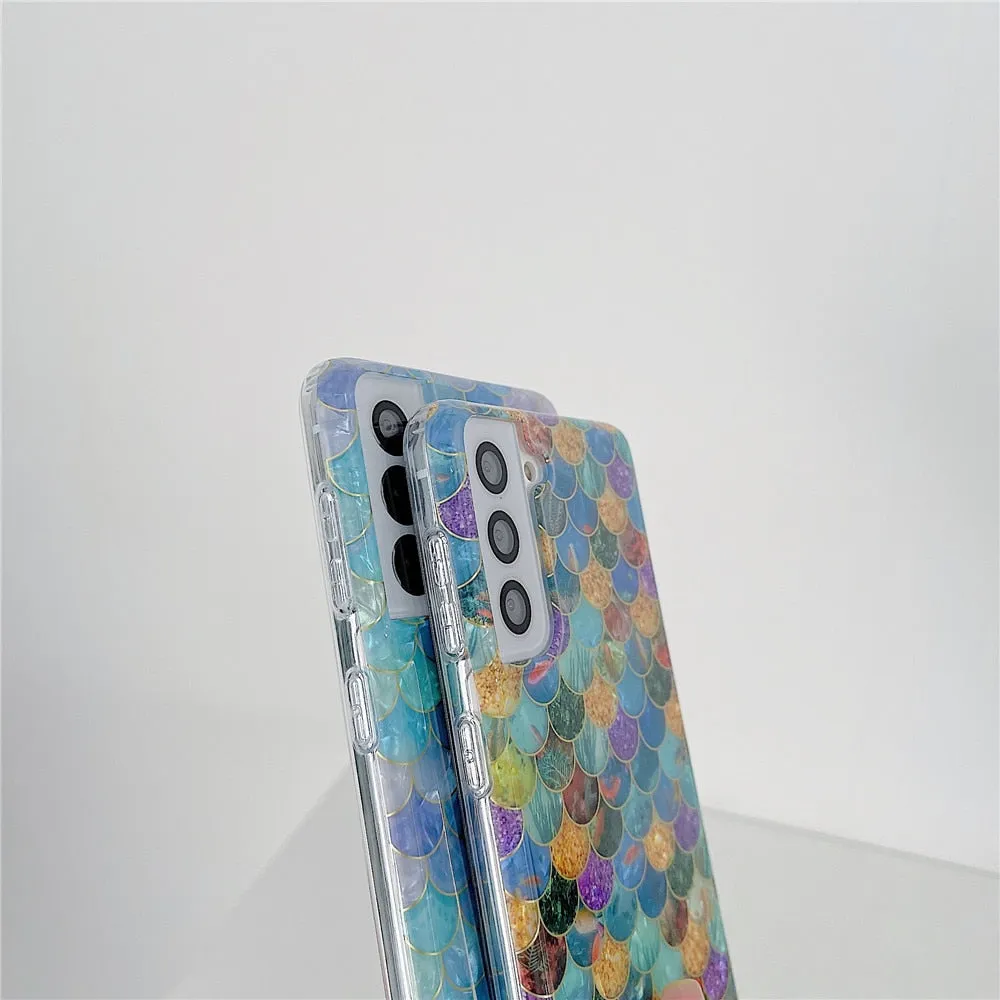 Anymob Samsung Sunflower Rose Silicone Dream Shell Pattern Case Shockproof Back Cover