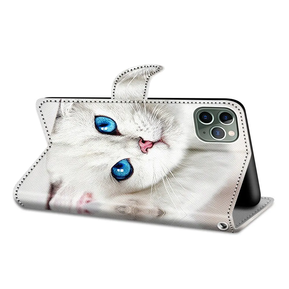 Anymob Samsung Thunder Lion Cute Animal Painted Leather Phone Case Flip Wallet Phone Bag Cover