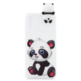 Anymob Samsung White Panda Silicone Case Animal Back Cover