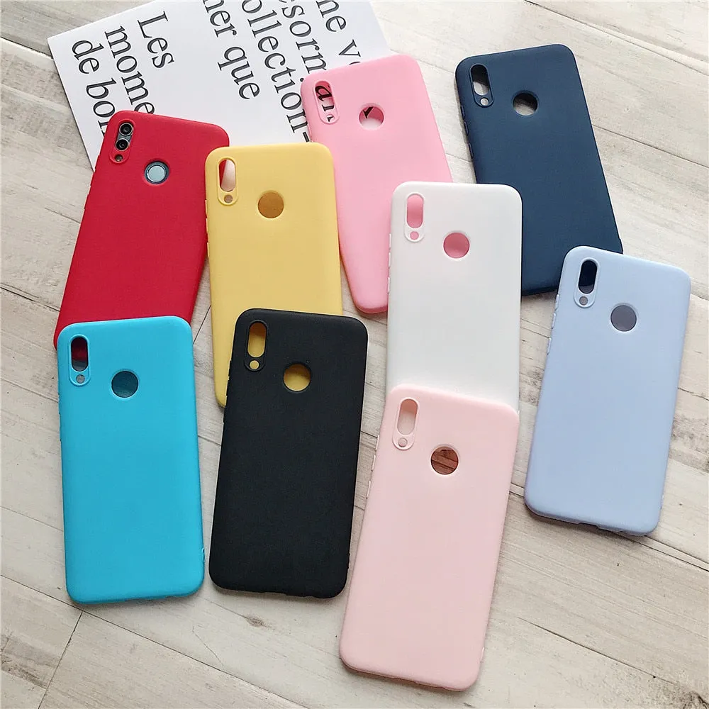 Anymob Xiaomi Black Silicone Case Soft TPU Phone Back Cover