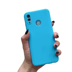 Anymob Xiaomi Blue Silicone Case Soft TPU Phone Back Cover