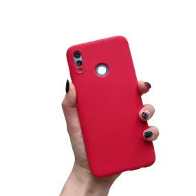 Anymob Xiaomi Red Silicone Case Soft TPU Phone Back Cover