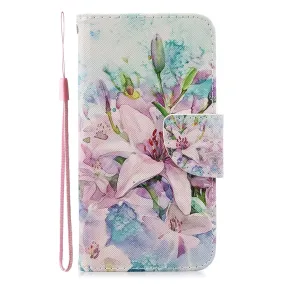 Anymob Xiaomi Redmi Leather Case Flip Fashionable Lily Cover Wallet