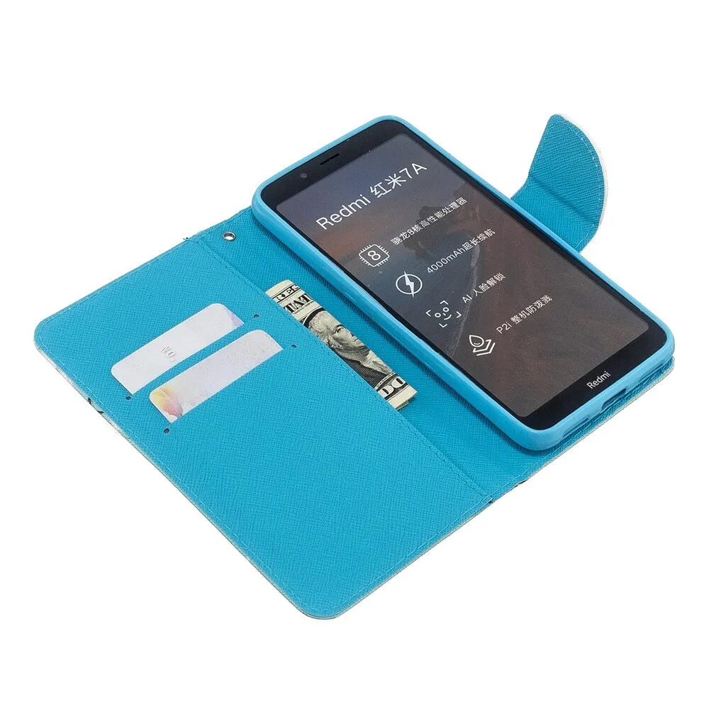 Anymob Xiaomi Redmi Leather Case Flip Fashionable Lily Cover Wallet
