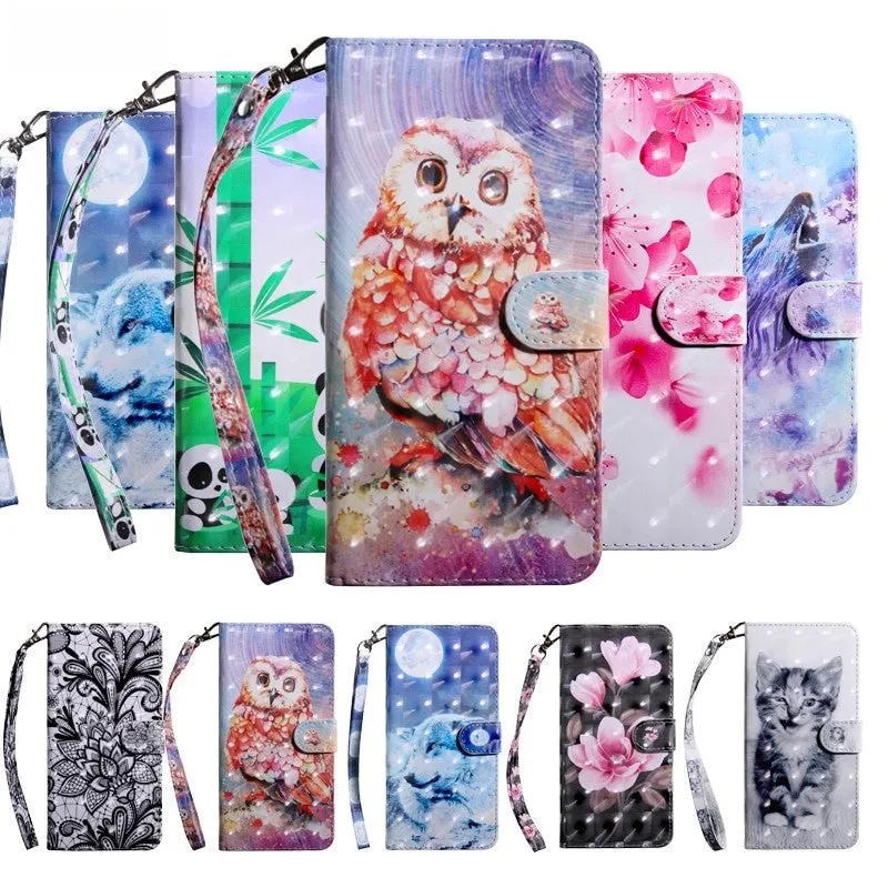 Anymob Xiaomi Redmi Marble Blue Leather Case Flip Wallet Cover Bag Shell Women Men