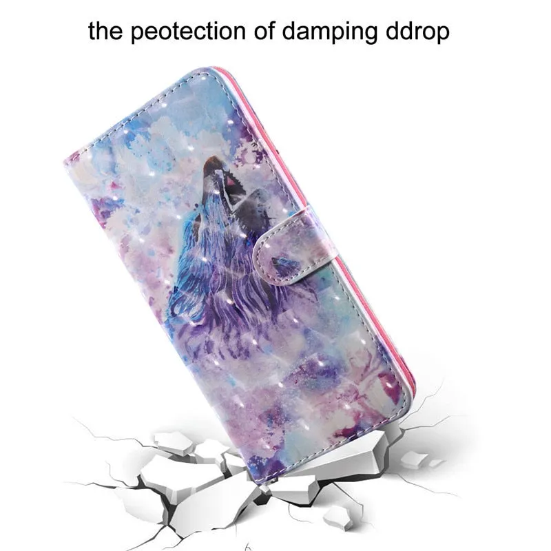 Anymob Xiaomi Redmi Marble Blue Leather Case Flip Wallet Cover Bag Shell Women Men