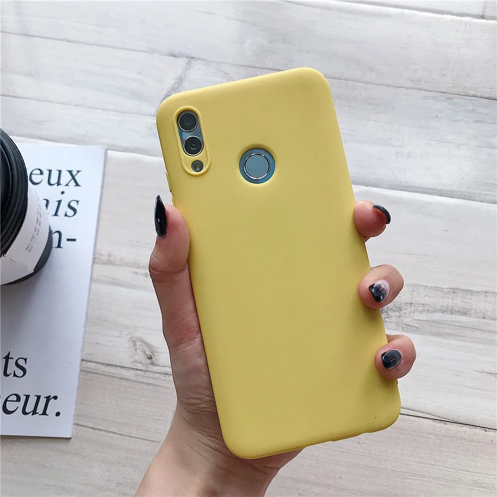Anymob Xiaomi Yellow Silicone Case Soft TPU Phone Back Cover
