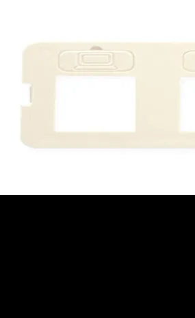 Bezel- Elite- Flat- 2-port- White