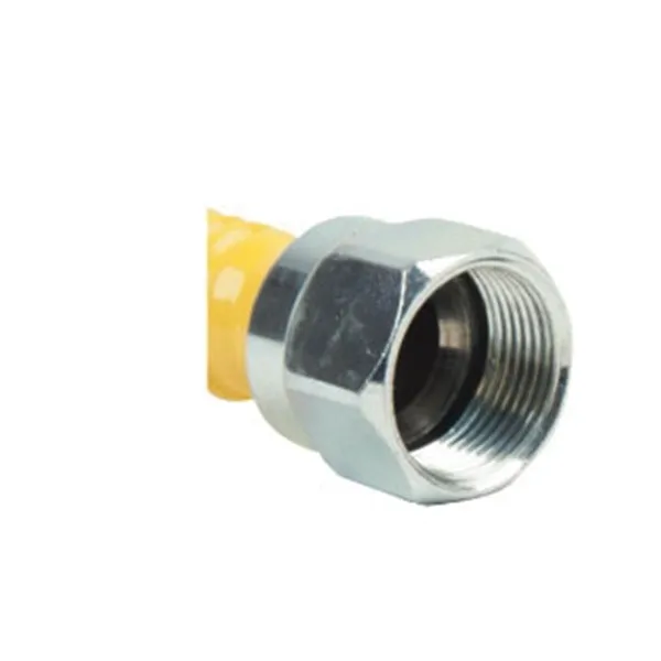 BrassCraft ProCoat Series CSSC44R-48P Gas Connector, 1/2 x 1/2 in, Stainless Steel, 48 in L