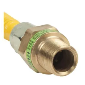 BrassCraft ProCoat Series CSSD44R-18 P Gas Connector, 1/2 x 1/2 in, Stainless Steel, 18 in L