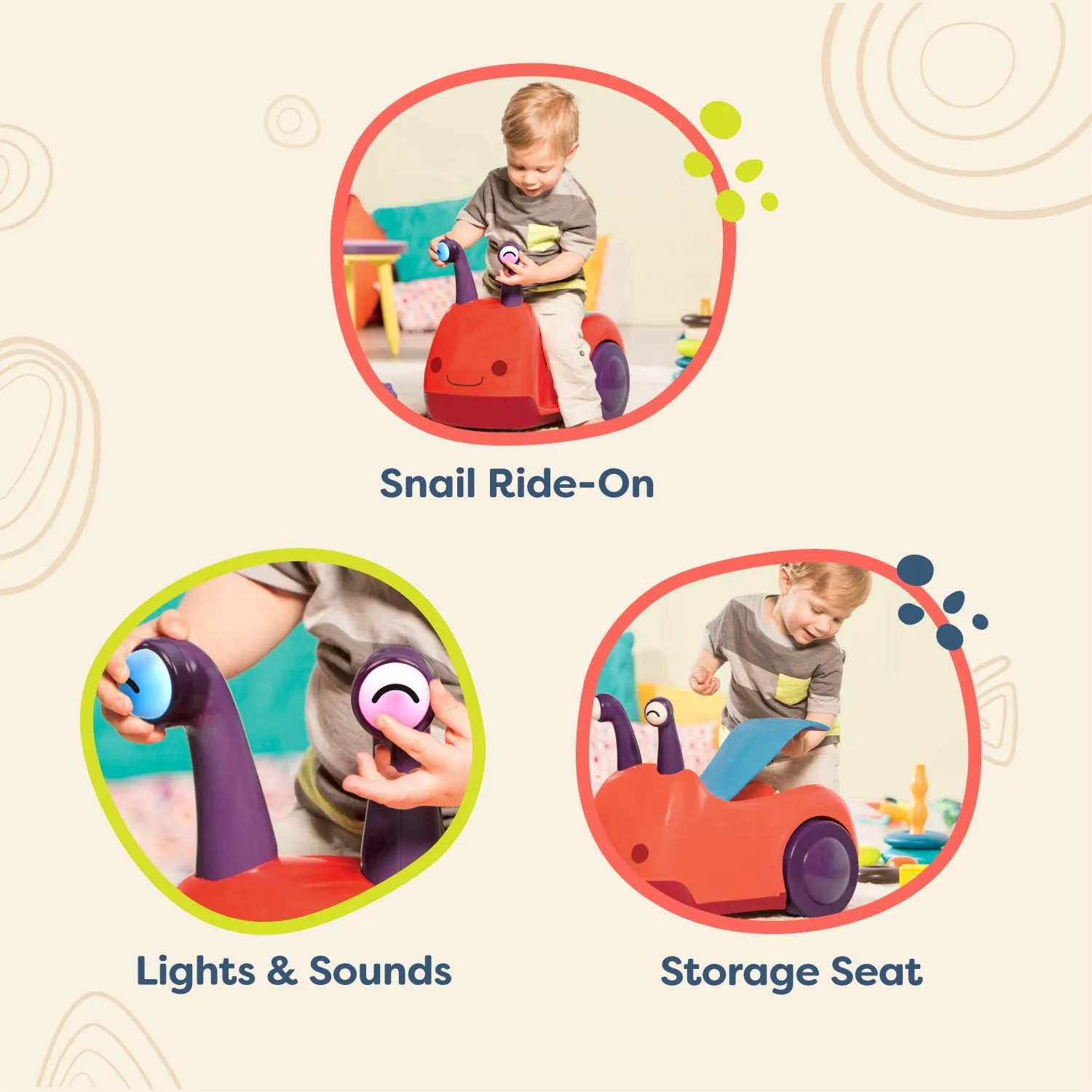 Buggly Wuggly Snail Ride-On