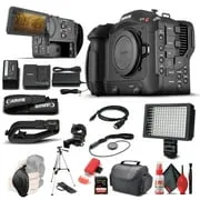 Canon EOS C70 Cinema Camera   128GB Card  Case   More:  Advanced Bundle