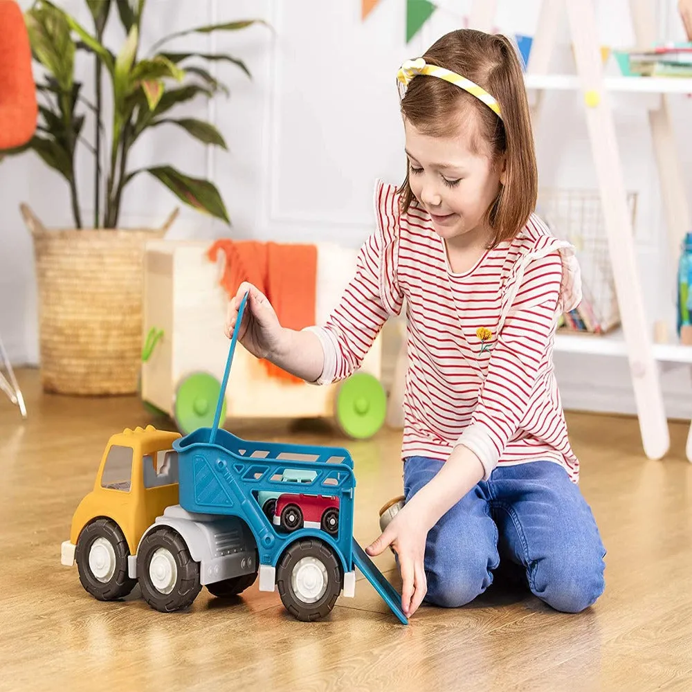 Car Carrier Toy Truck with 2 Toy Cars Set