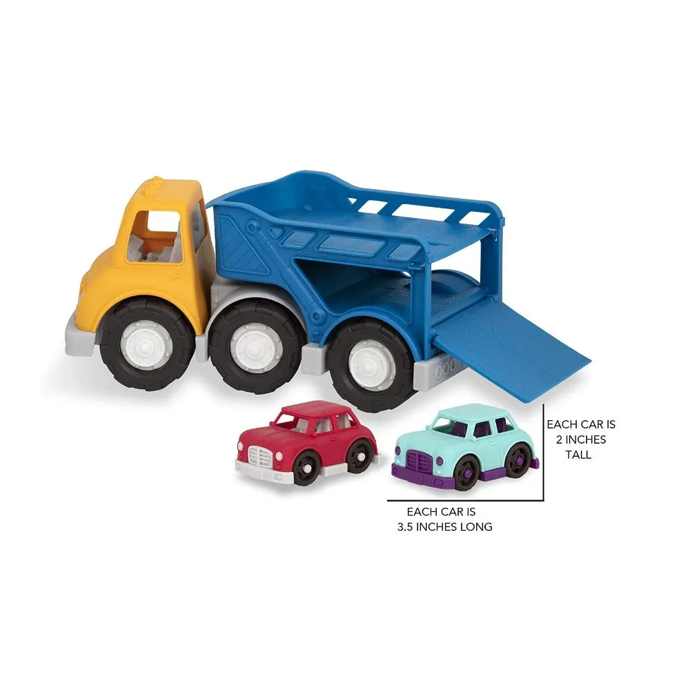 Car Carrier Toy Truck with 2 Toy Cars Set