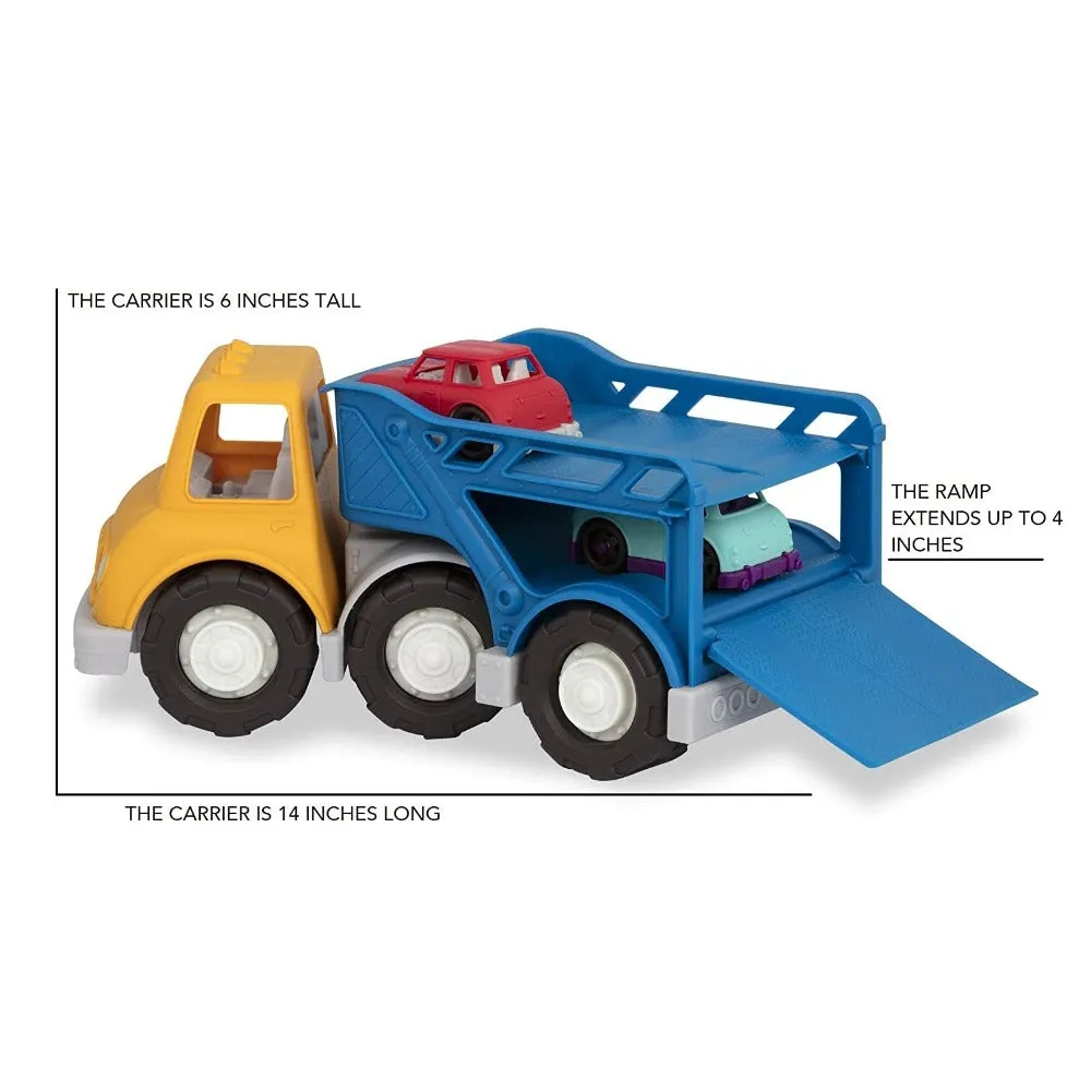 Car Carrier Toy Truck with 2 Toy Cars Set