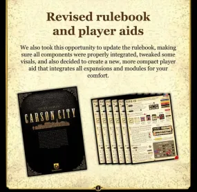 Carson City: Big Box (Rulebook an Player Aid Set) (English Edition)