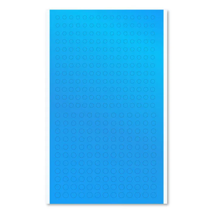 Circle Metallic Sticker (Blue) 1pc