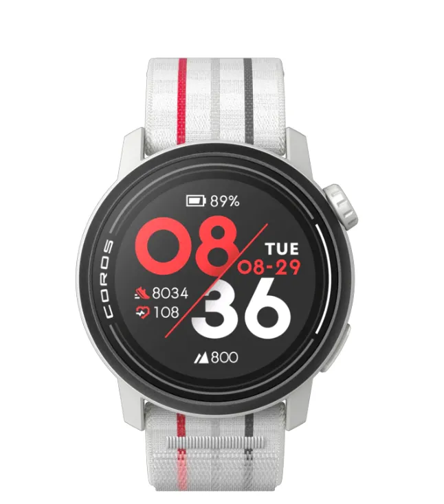 COROS PACE 3 GPS Sport Watch - White with Nylon Band