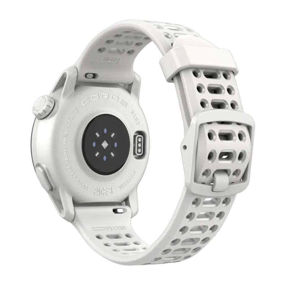 COROS PACE 3 White/Silicone Band