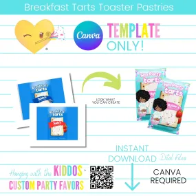 Custom Breakfast Tarts Toaster Pastries Template