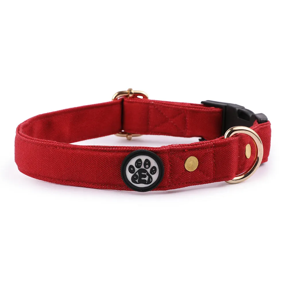 Dear Pet Classic Maroon Dog Collar