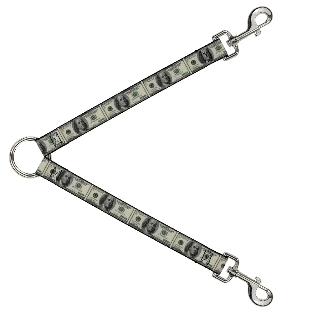 Dog Leash Splitter - 100 Dollar Bills