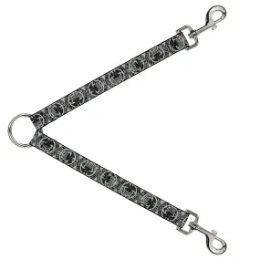 Dog Leash Splitter - Americana Federal Reserve Seal Weathered Gray/Black