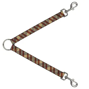 Dog Leash Splitter - Americana Plaid X