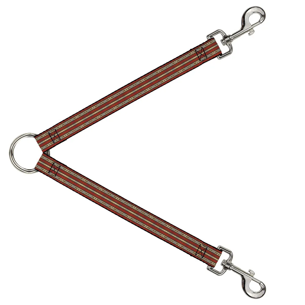 Dog Leash Splitter - Americana Plaid2