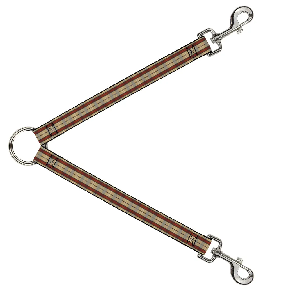 Dog Leash Splitter - Americana Plaid