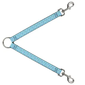 Dog Leash Splitter - Anchor2/Helm Monogram Blues