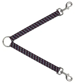 Dog Leash Splitter - Anchor3 Flip Navy/Red/Cream