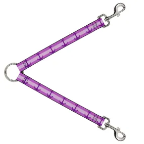 Dog Leash Splitter - Anchor/Stripe Pinks/Purple
