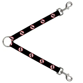 Dog Leash Splitter - Anti-California Logo Black/Red/White