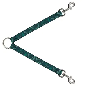 Dog Leash Splitter - Antlers Turquoise