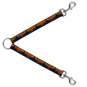 Dog Leash Splitter - Arizona Flag Distressed Painting