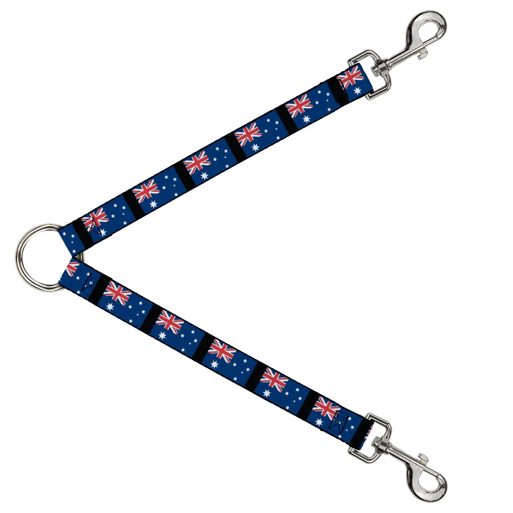 Dog Leash Splitter - Australia Flags