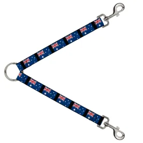 Dog Leash Splitter - Australia Flags