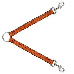 Dog Leash Splitter - Basketballs Stacked