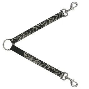 Dog Leash Splitter - BD AUTHENTIC SEATBELT BELT SINCE 1993 Flames Olive/Tan