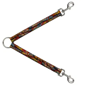Dog Leash Splitter - Beach Tags/Paint Splatter Brick Wall/Beach Scenes